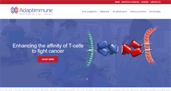 Desktop Screenshot of adaptimmune.com